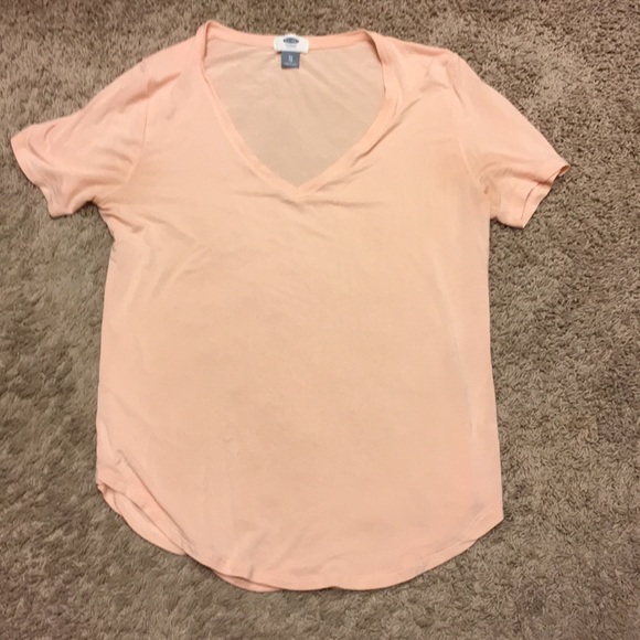 Peachy pink old navy tee t-shirt top - Picture 2 of 3